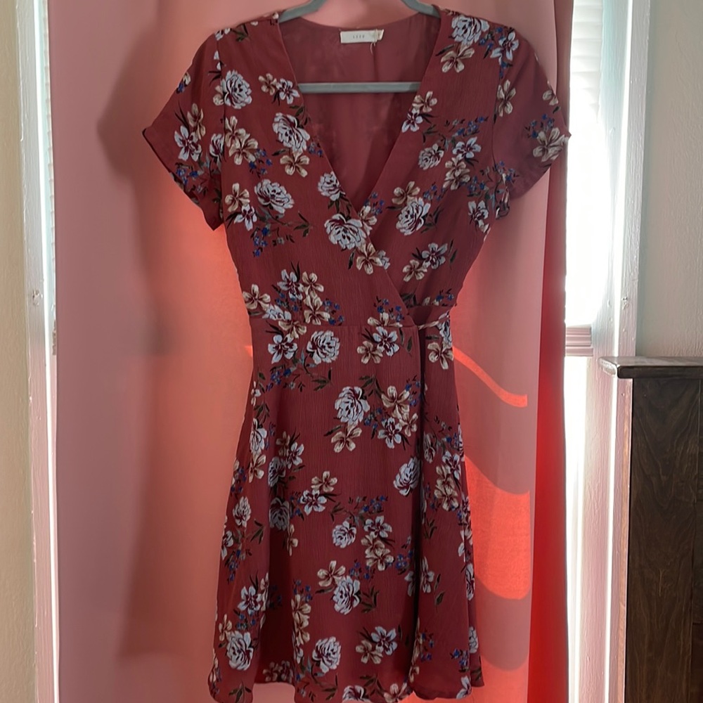 Floral wrap dress
